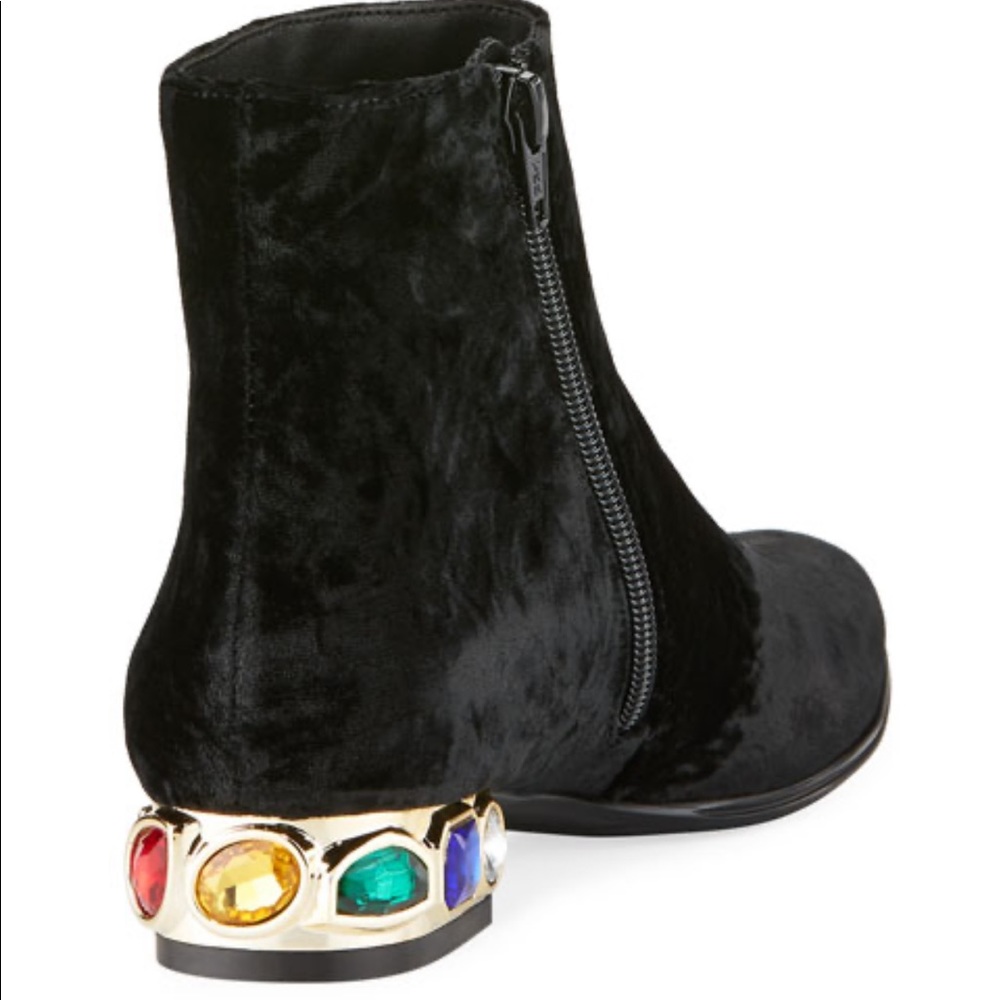 Neiman Marcus brand shoes with rainbow jewel heel